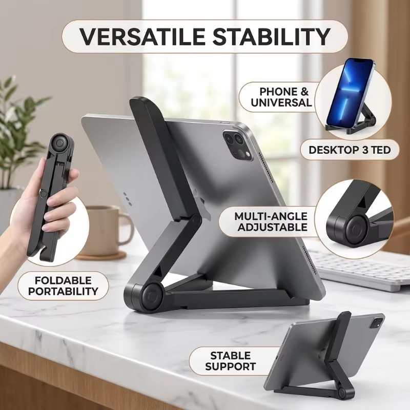 Samsung Tablet With Accessories - Evrensel Katlanabilir Tablet Tutucu iPad Air