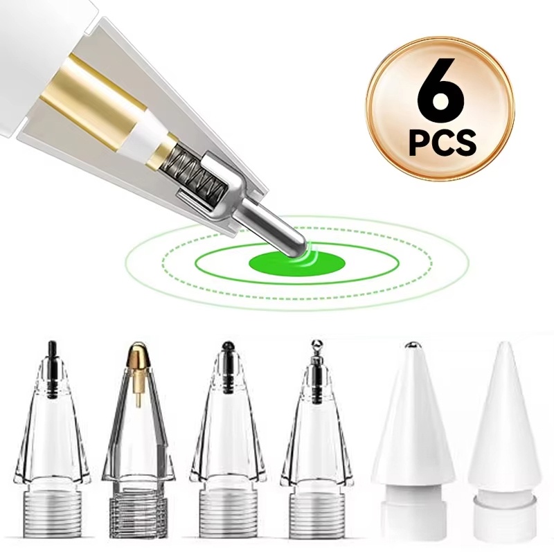 Tablet Stylus Accessories - 6 Adet Yedek Kalem Ucu Apple