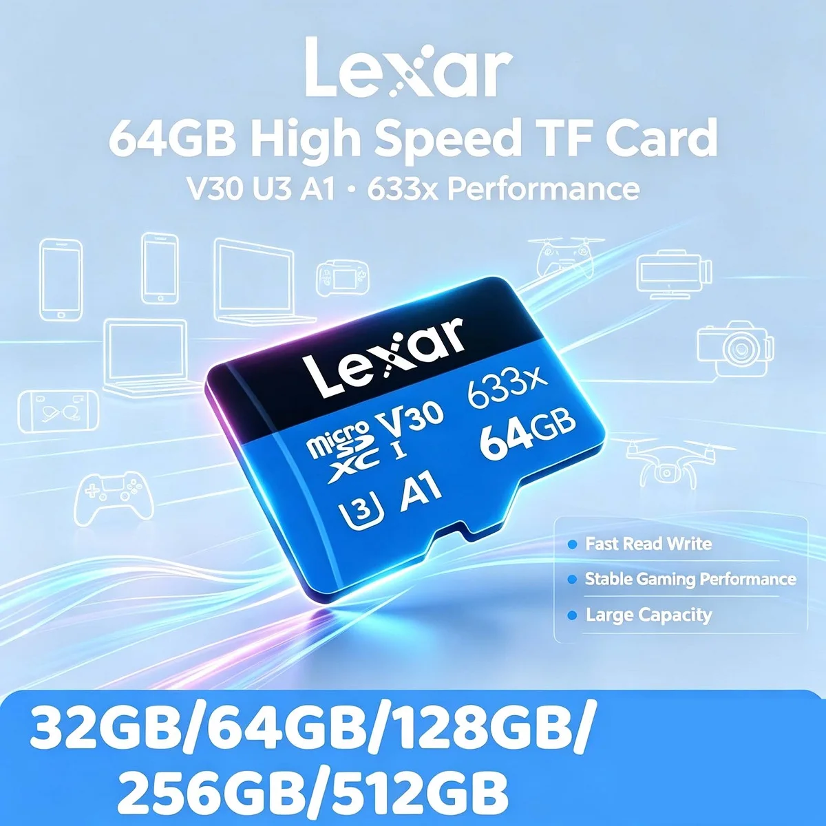 Microsd Card Tablet - Orijinal Lexar 633x Mikro SD Kart