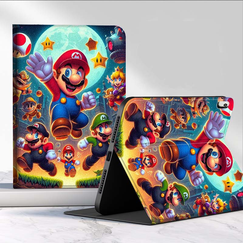 Samsung Tablet A9 Accessories - Karikatür M-Marios Sanatı Samsung Galaxy Tab