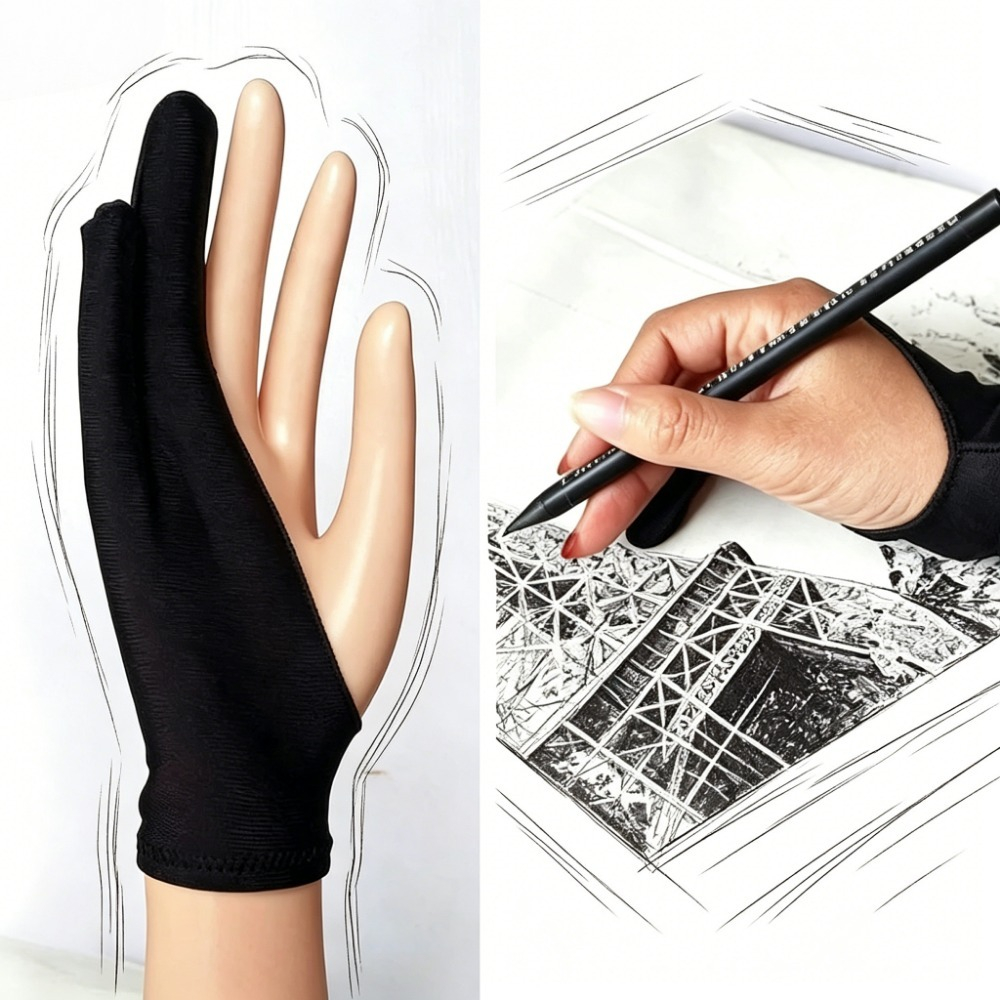 Drawing Glove Artist - Sanatçı İki Parmaklı Eldivenler Çizim Eskiz