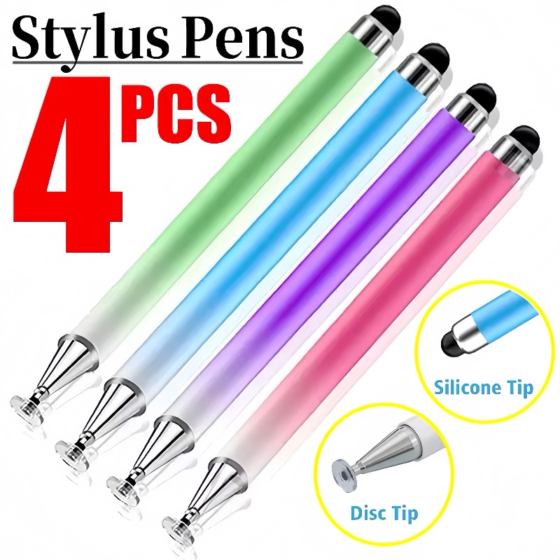 Tablet Stylus Accessories - Evrensel Stylus Kalem 2'si 1 Arada