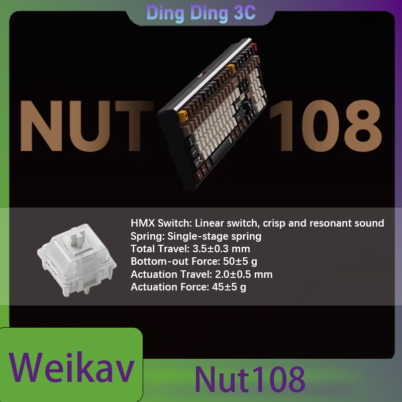 Tablet Accessories Uk - Weikav Nut108 Kablosuz Mekanik Klavye KITI