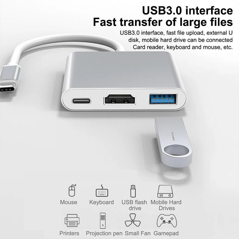 3'ü 1 arada USB Type C Hub, 4K - Samsung Tablet With Accessories incelemesi ve fiyatı