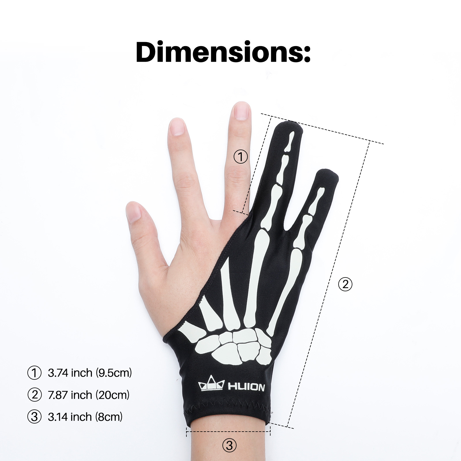 Huion İskelet Eldiven İki Parm - Drawing Glove Artist incelemesi ve fiyatı