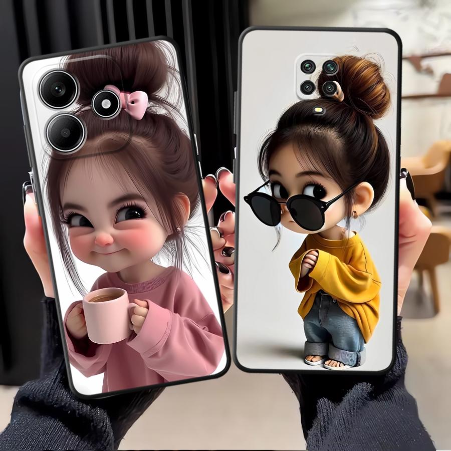 Karikatür Kız Desenli Telefon  - Tablet And Accessories Case incelemesi ve fiyatı