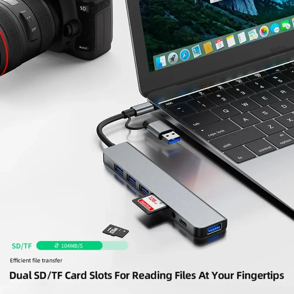 8'i 2 USB-C Hub 3.0 SD/TF Kart - Microsd Card Tablet incelemesi ve fiyatı