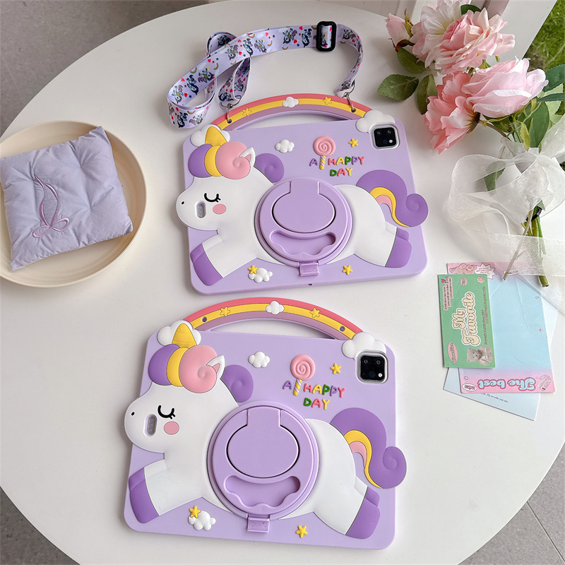 Karikatür Unicorn Çocuklar Sta - Samsung Tablet A9 Accessories incelemesi ve fiyatı