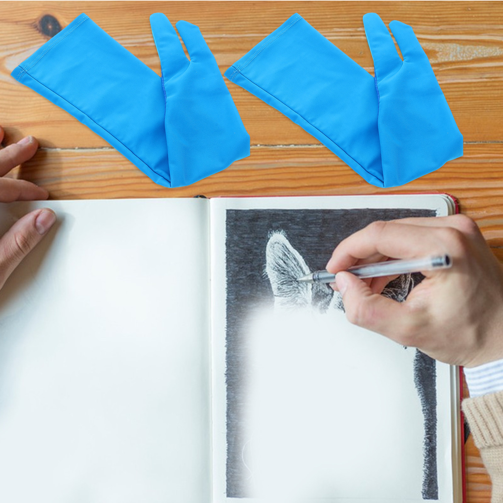 1 çift iki parmaklı sanatçı çi - Drawing Glove Artist incelemesi ve fiyatı