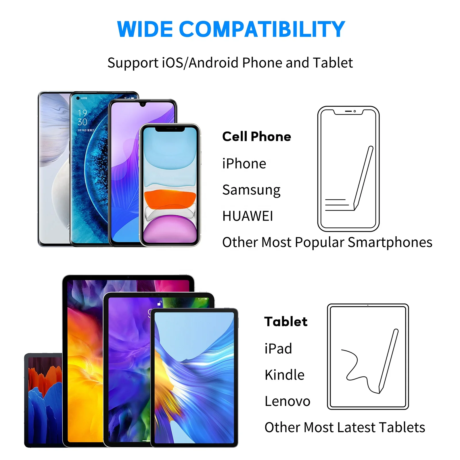 Basix evrensel dokunmatik kale - Samsung Tablet Accessories Pen incelemesi ve fiyatı